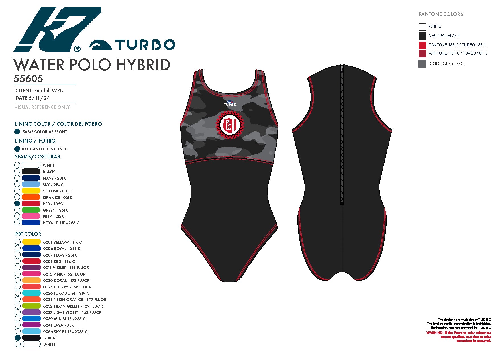 Foothill Water Polo Club - Team Store - Comfort Suit