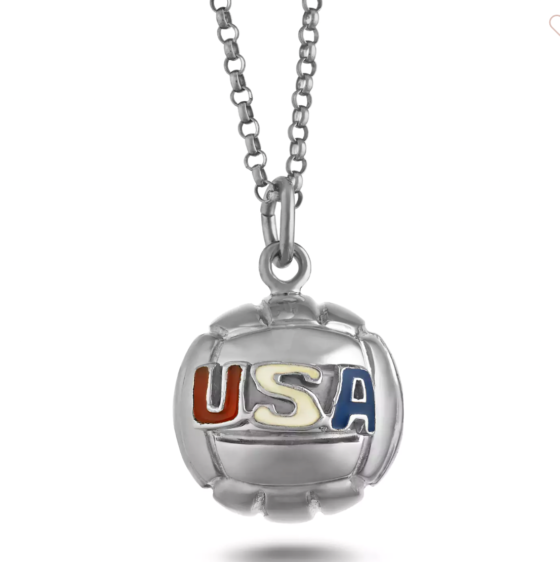 USA Water Polo Ball Necklace