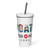 K7 Croatia 24 Insulated tumbler with a straw