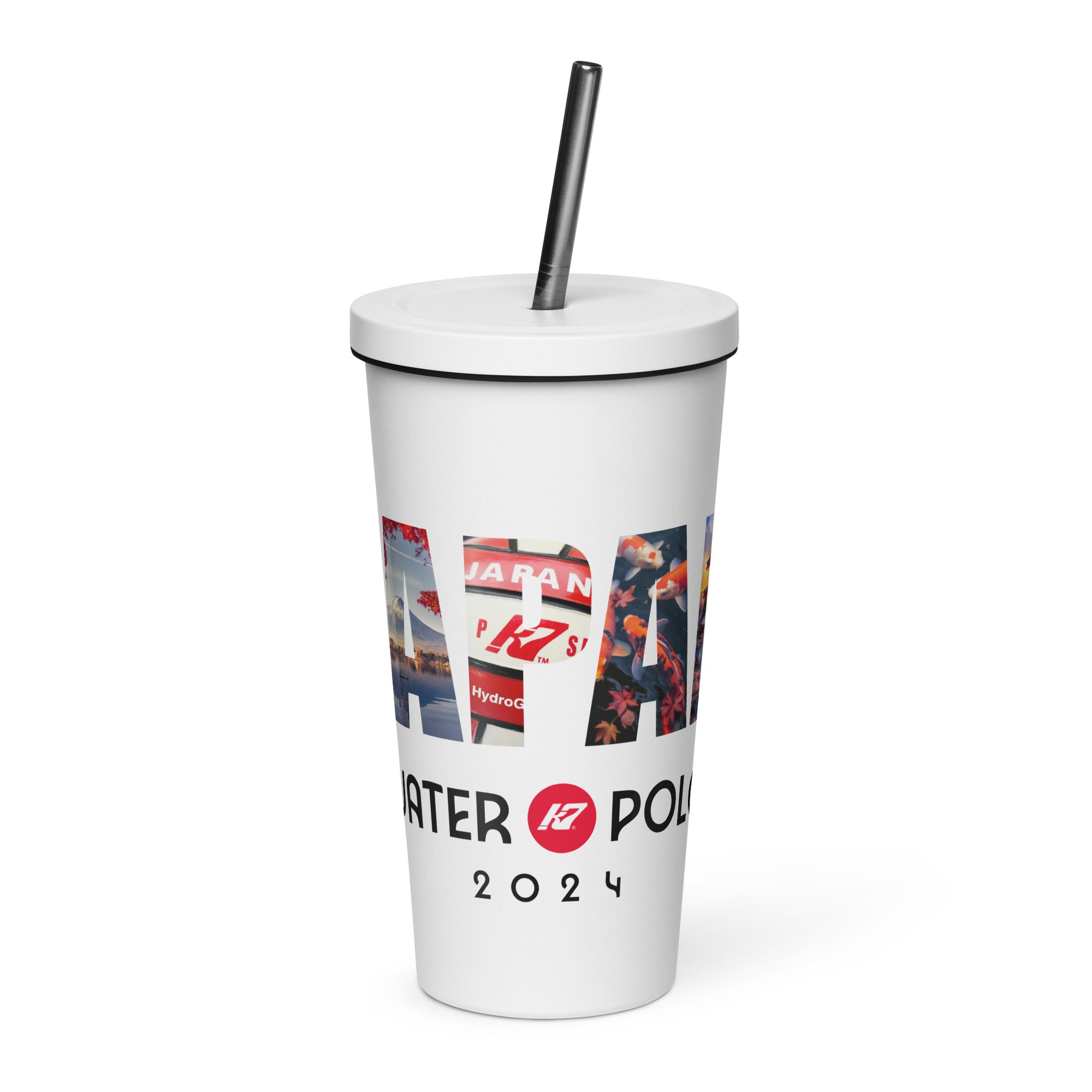 K7 Japan 24 Insulated tumbler with a straw